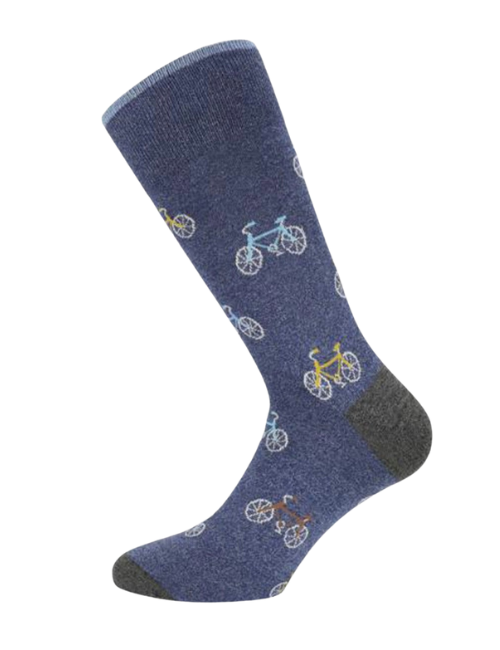 Ανδρικές Κάλτσες Pournara Ποδήλατο Γκρι-Μπλε