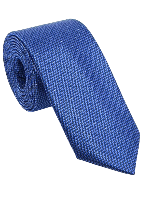 Ανδρική Στενή Γραβάτα Legend Τύπου Oxford Μπλε